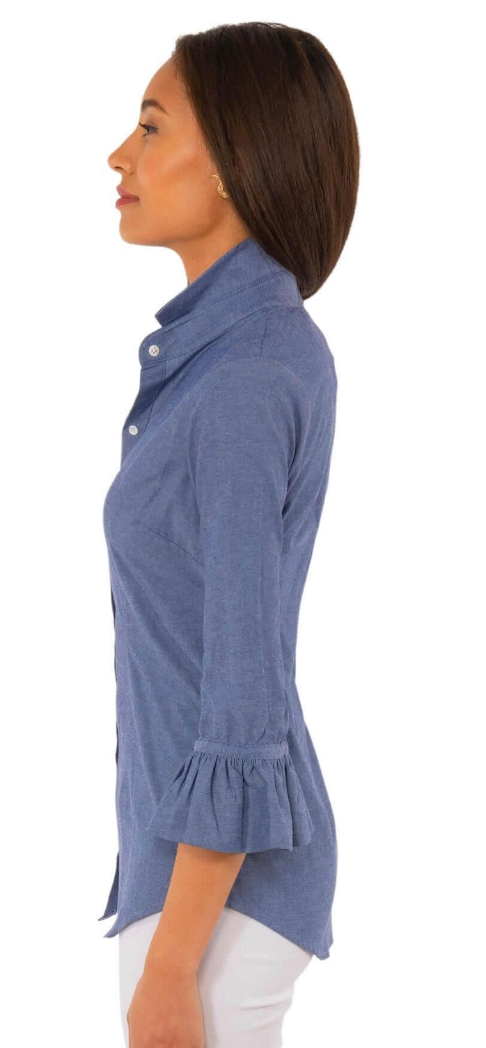Chambray Priss Blouse