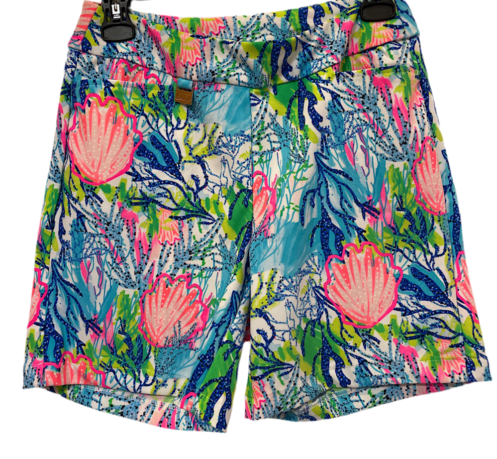 Lulu-B ® Printed Pull-On Short W/Side Vent