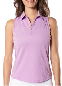 Sleeveless Zip Tech Polo