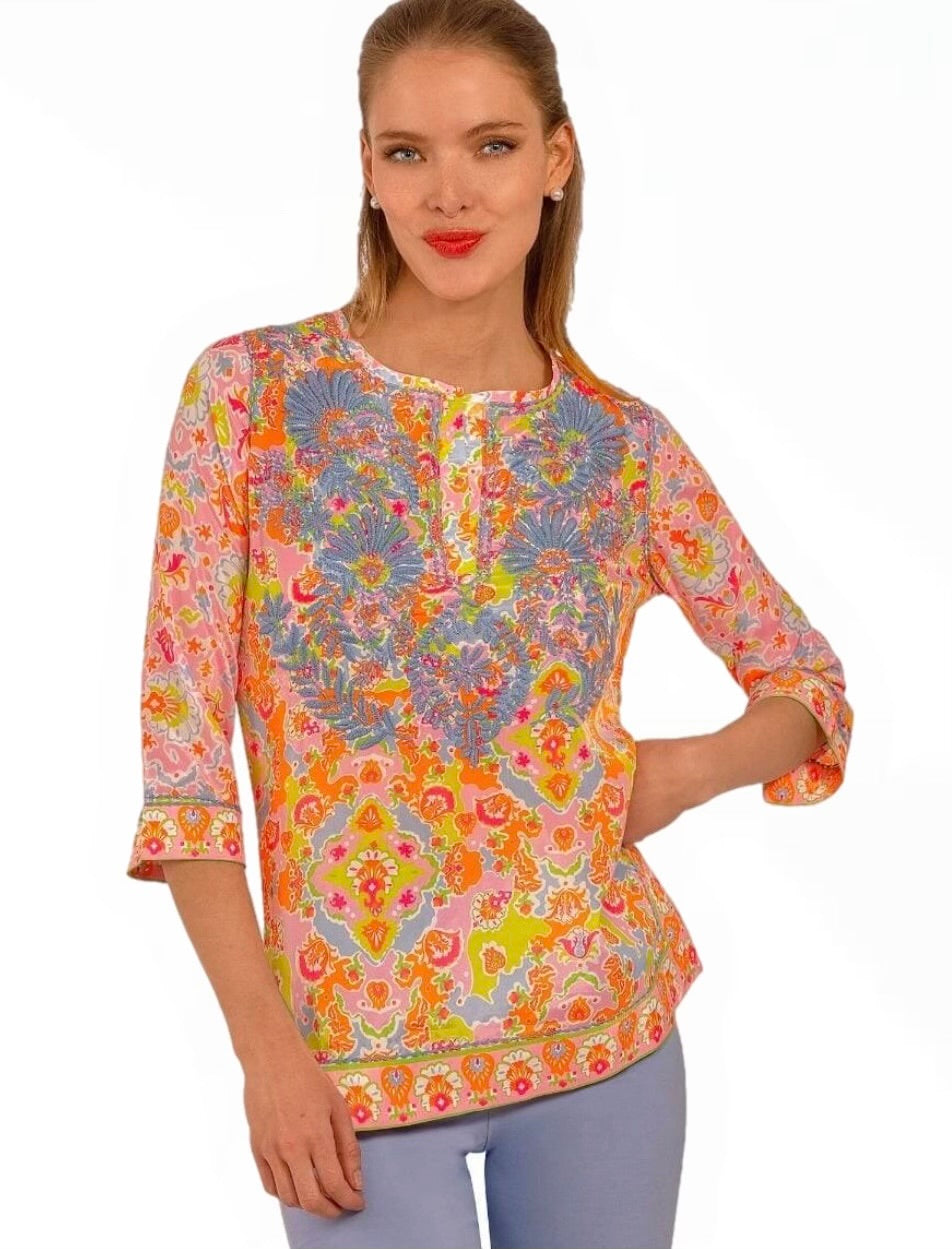 Silk Embroidered Tunic