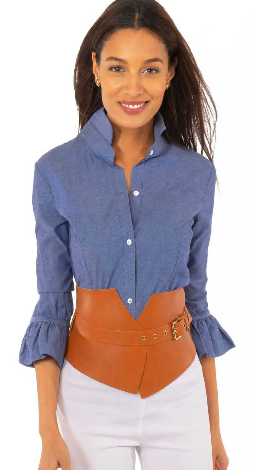 Chambray Priss Blouse