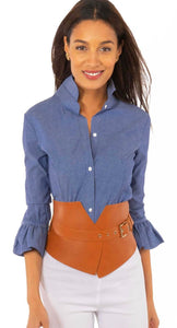 Chambray Priss Blouse