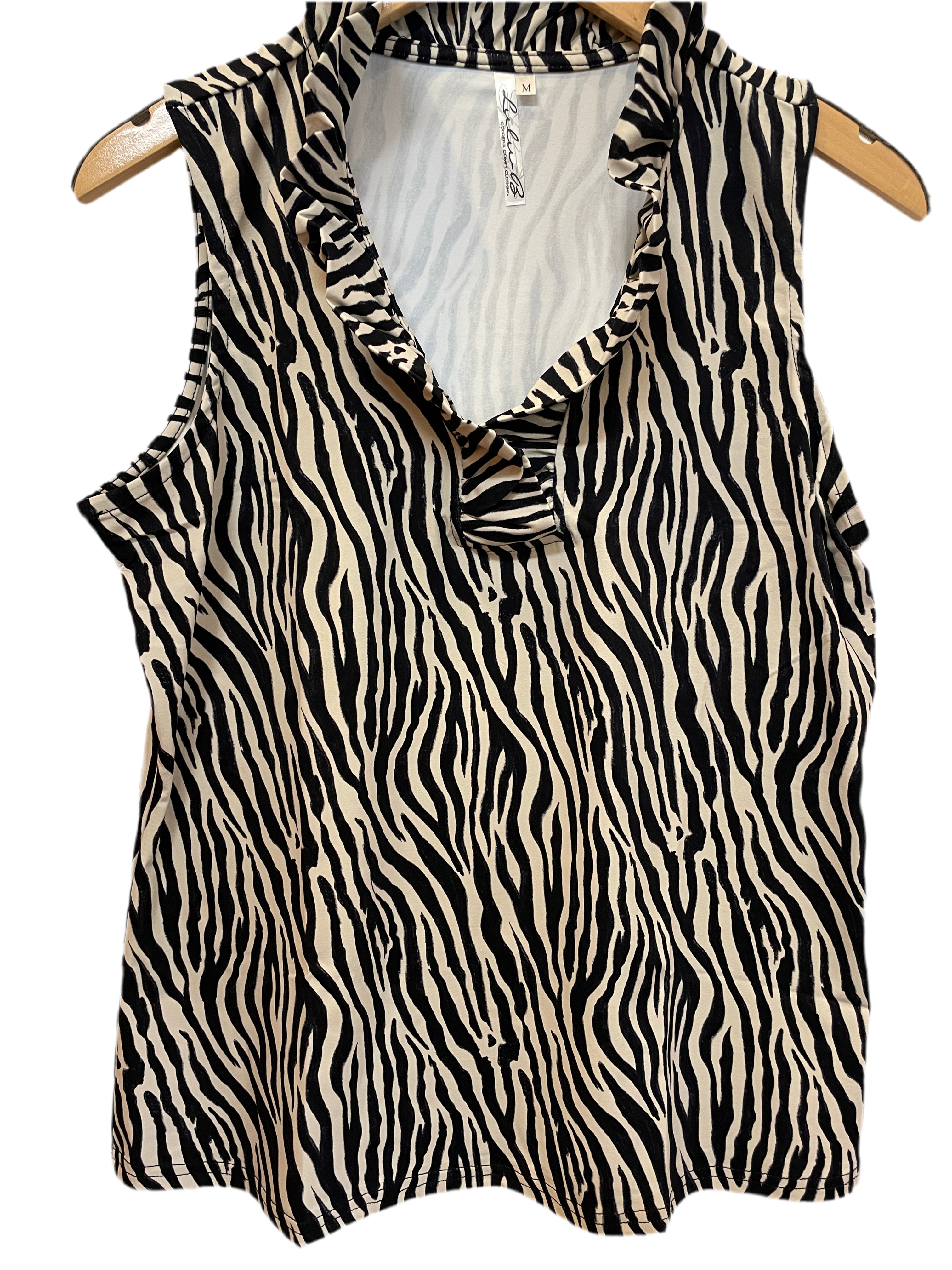 Lulu-B ® Ruffle V-Neck Tank