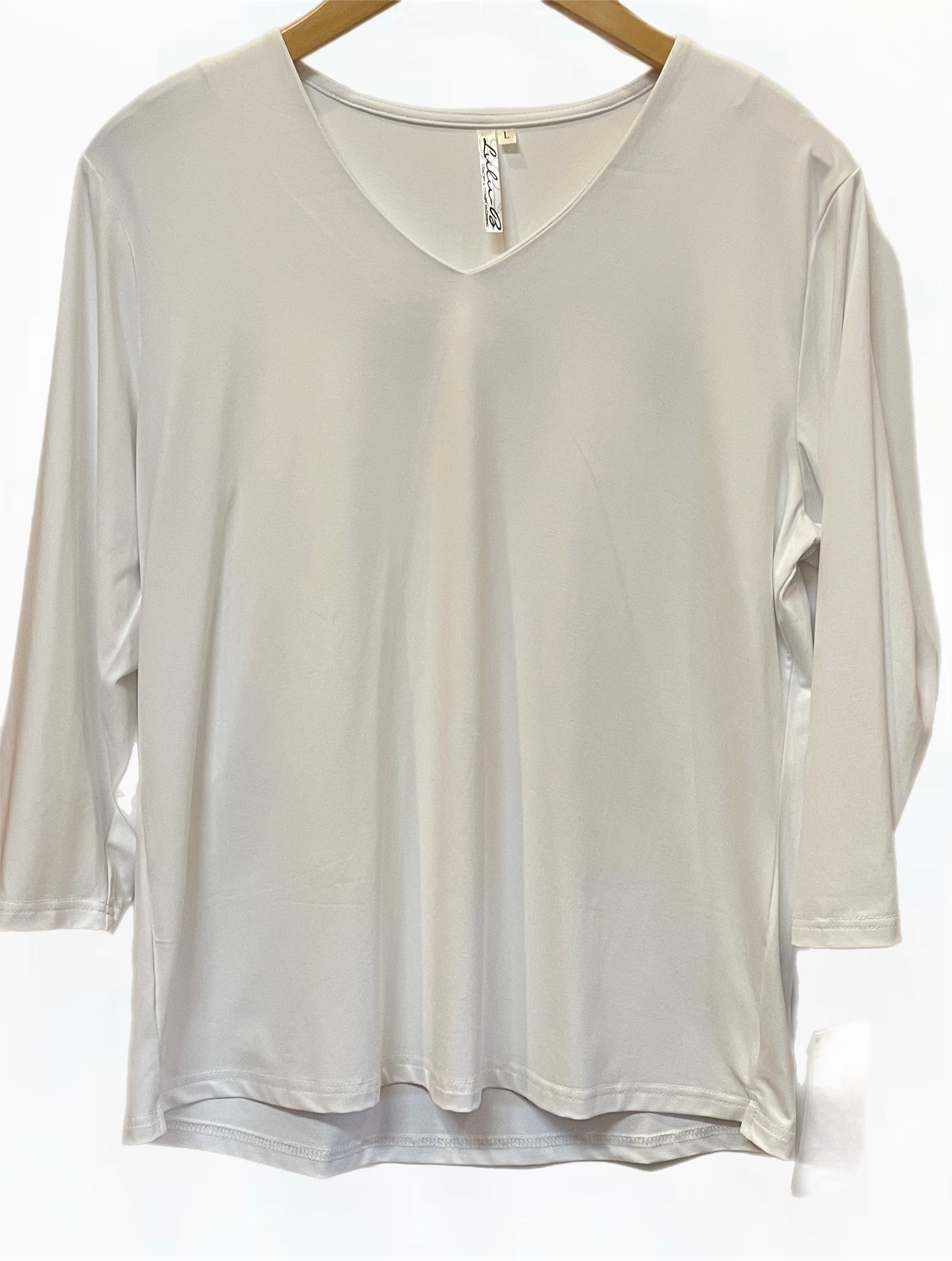 V-Neck 3/4 Sleeve Top