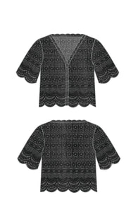 Short Sleeve Lace Bolero