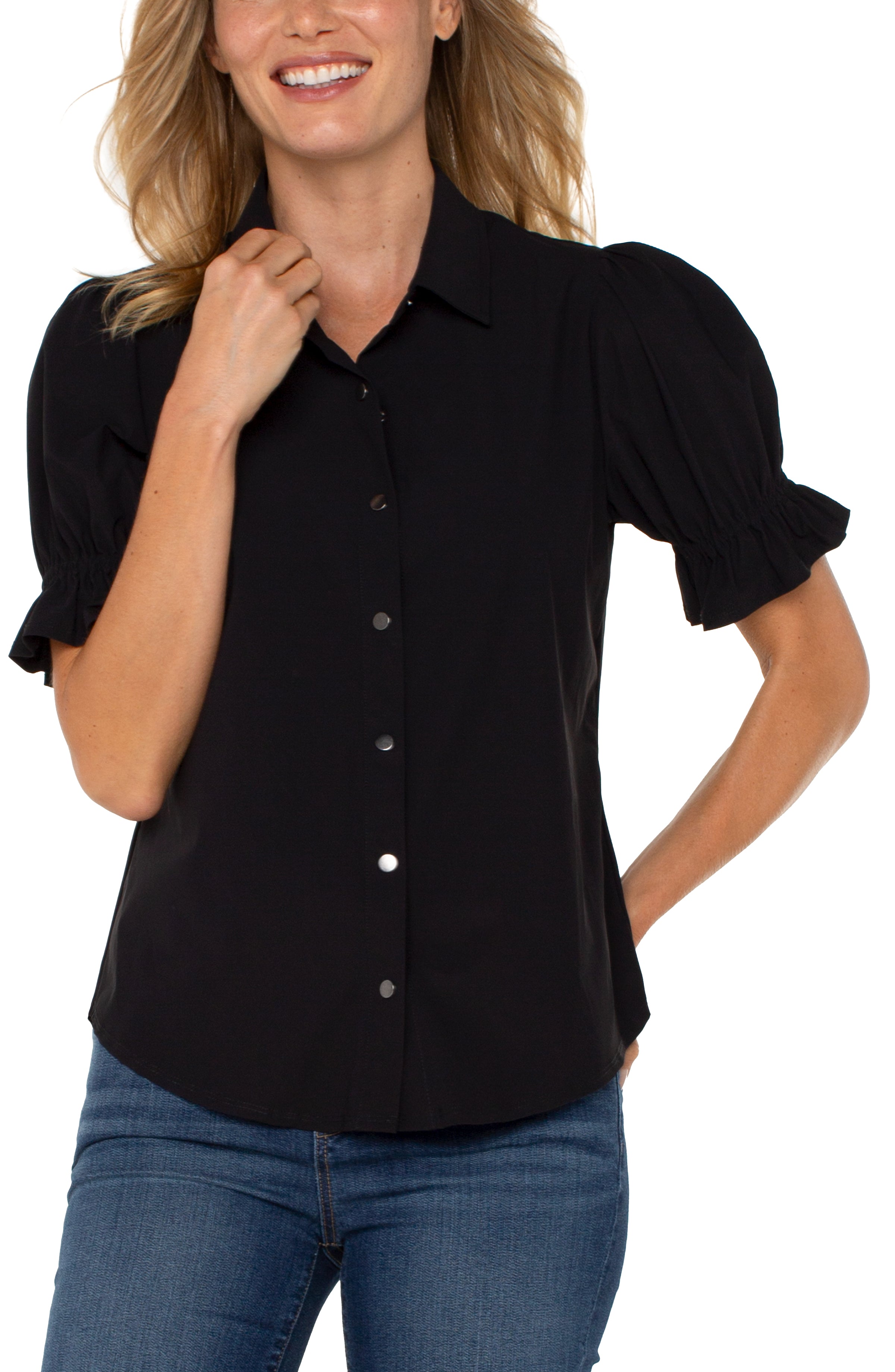 Snap Front Knit Shirt