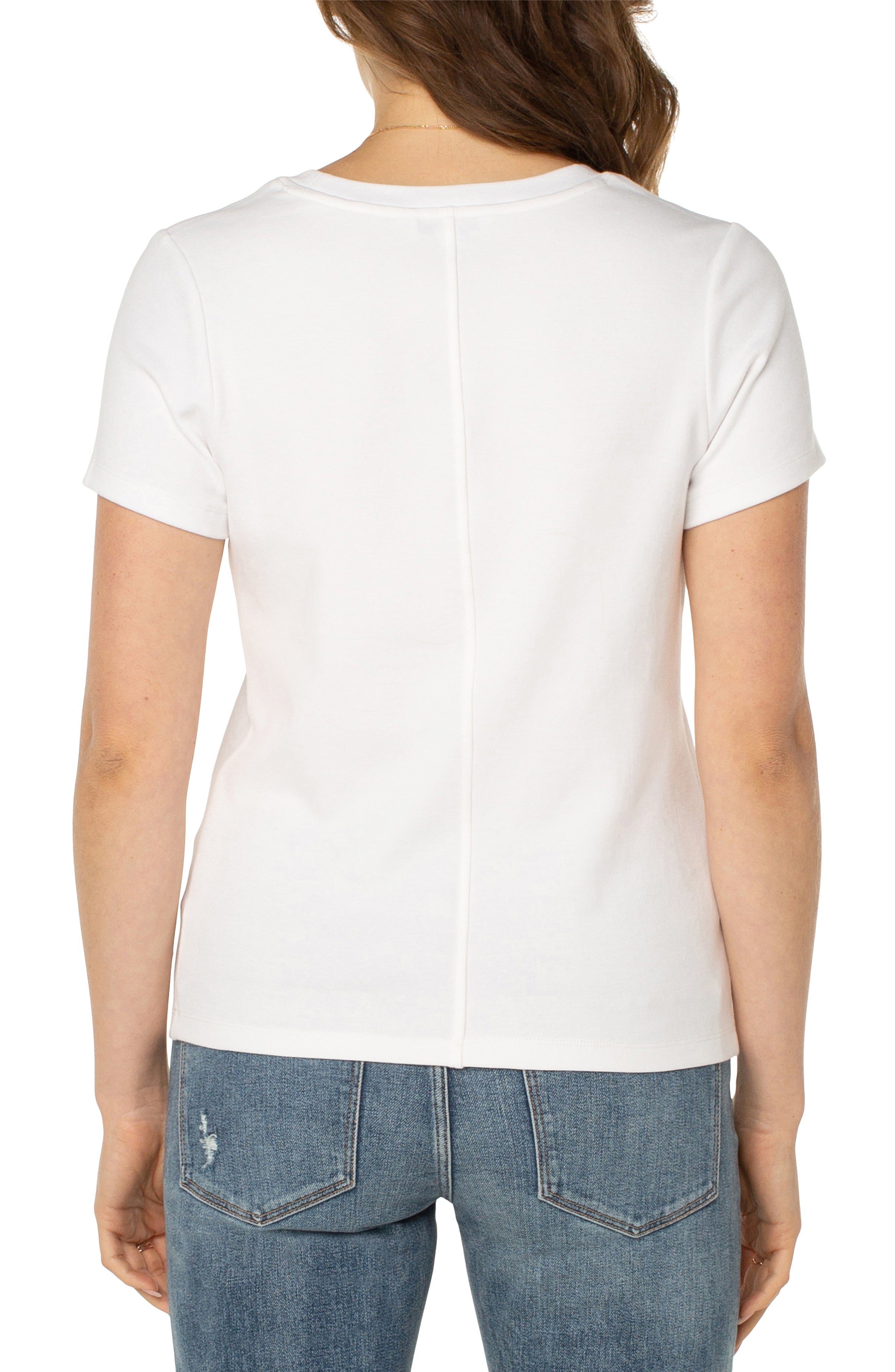 Scoop Neck Short Sleeve Tee