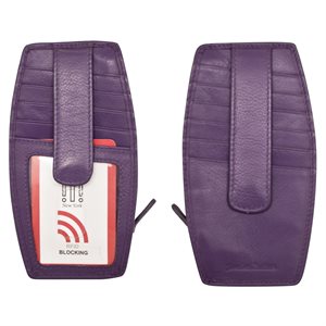 Card Holder W/ Zip Pocket