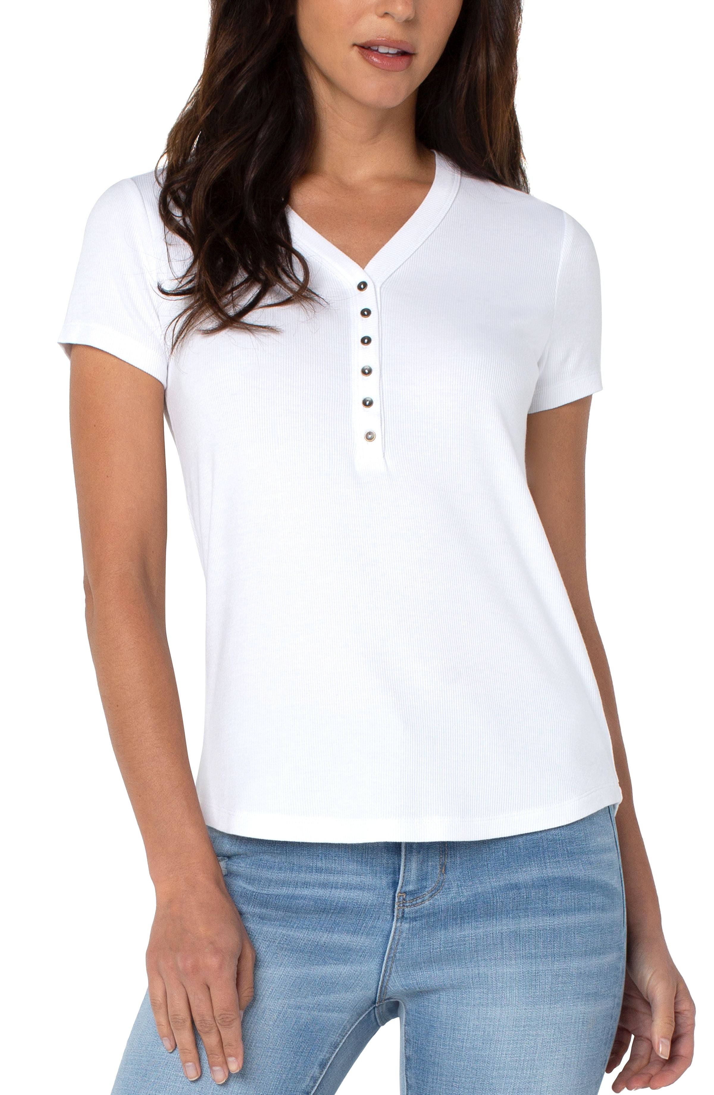 Short Sleeve Henley Tee