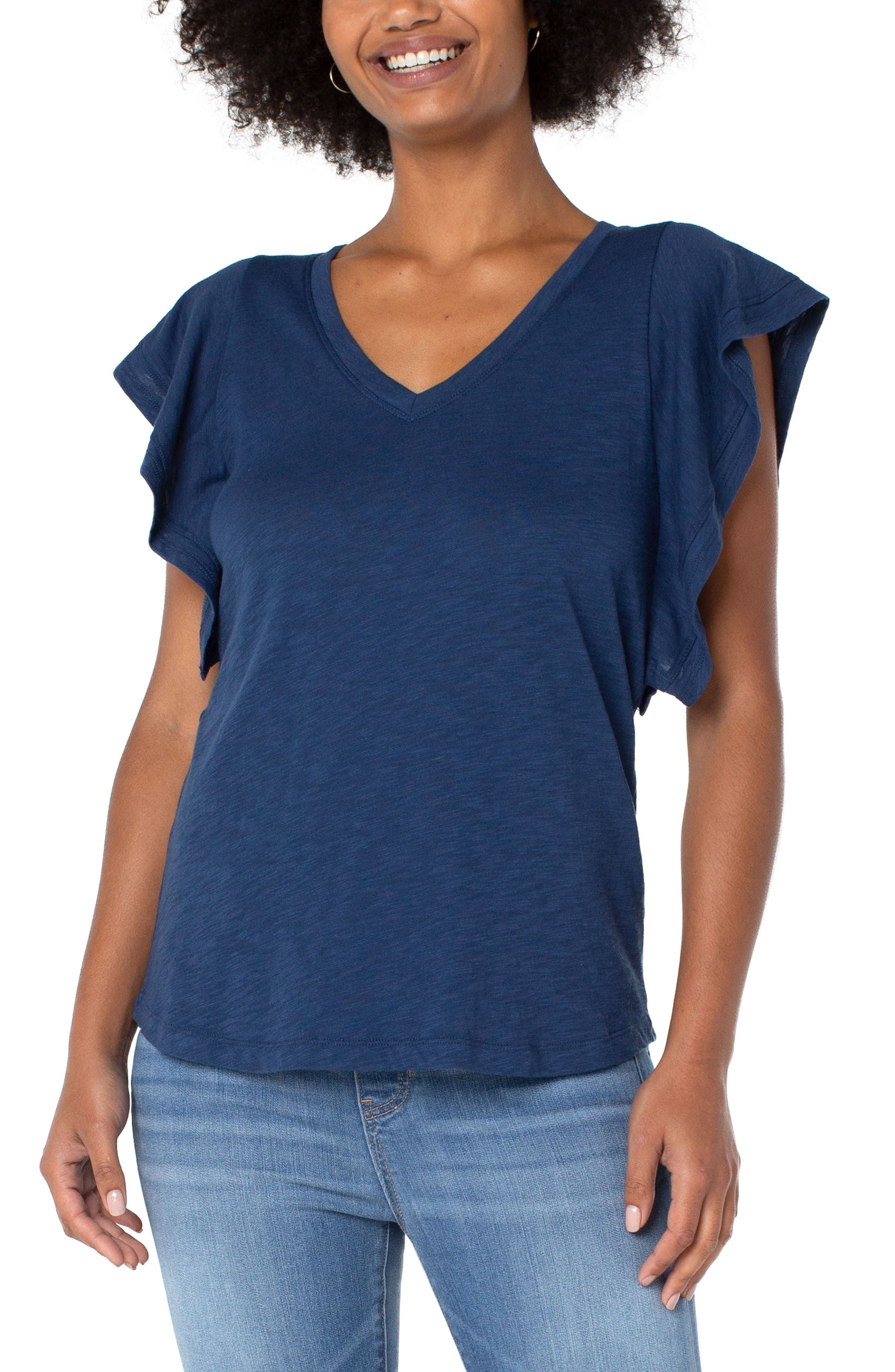 Flutter Sleeve Knit Top